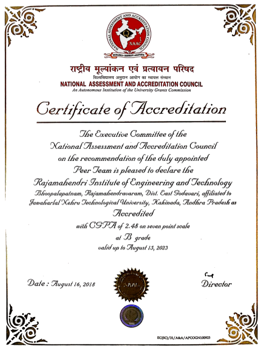 NAAC CERTIFICATE